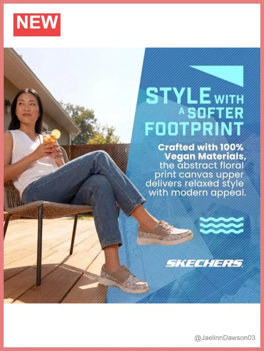 Skechers Women's Ultra Go Floral Boat Shoes - Pull-On Walking Footwear